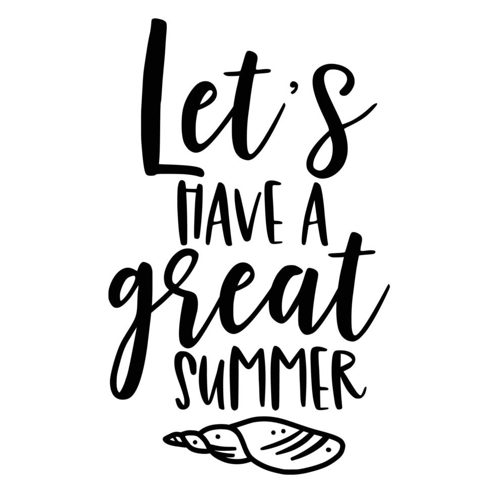 Beach Quotes Typography black and white for printing vector