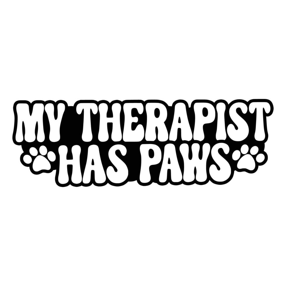 Cat Quotes Typography Black and White for print vector