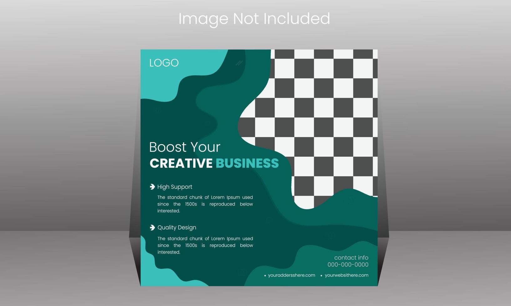 Social media post design vector