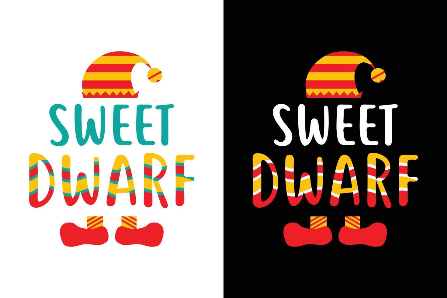 SWEET DWARF CHRISTMAS T SHIRT vector