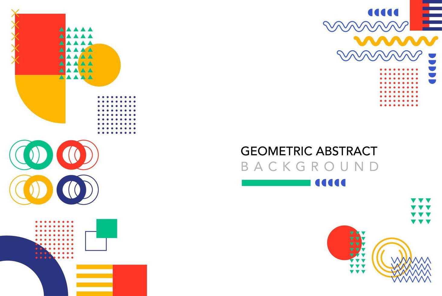 gráfico geométrico fondo diseño banner elemento línea punto medio tono vector formas formas coloridas resumen