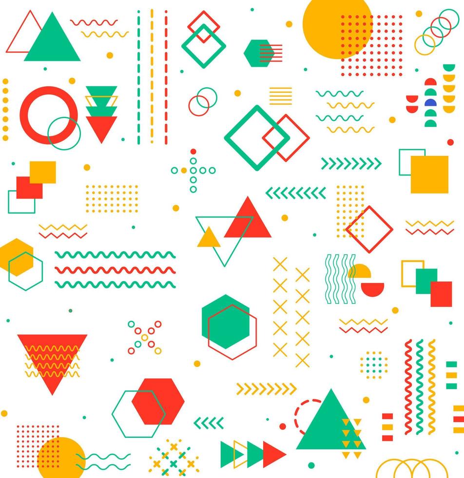 Graphic geometric background design banner element line dot halftone vector shapes colorful shapes abstract