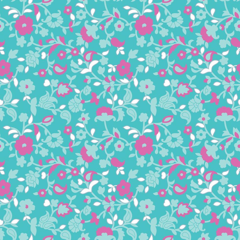 acuarela de patrones sin fisuras con flores para el diseño de la decoración. impresión brillante de moda de primavera o verano. diseño textil. patrón de diseño vector