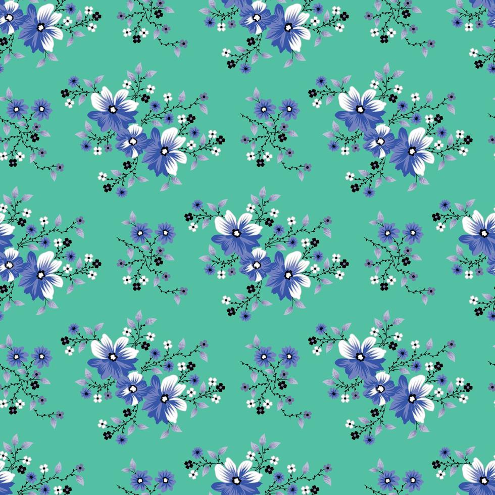 Watercolor seamless pattern with flowers for decoration design. Bright spring or summer fashion print. Textile design. pattern design vector