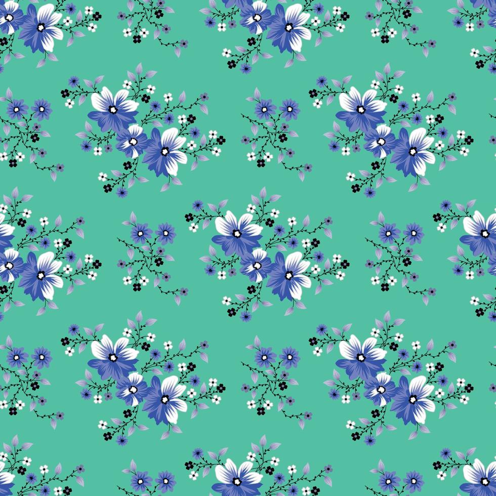 Watercolor seamless pattern with flowers for decoration design. Bright spring or summer fashion print. Textile design. pattern design vector