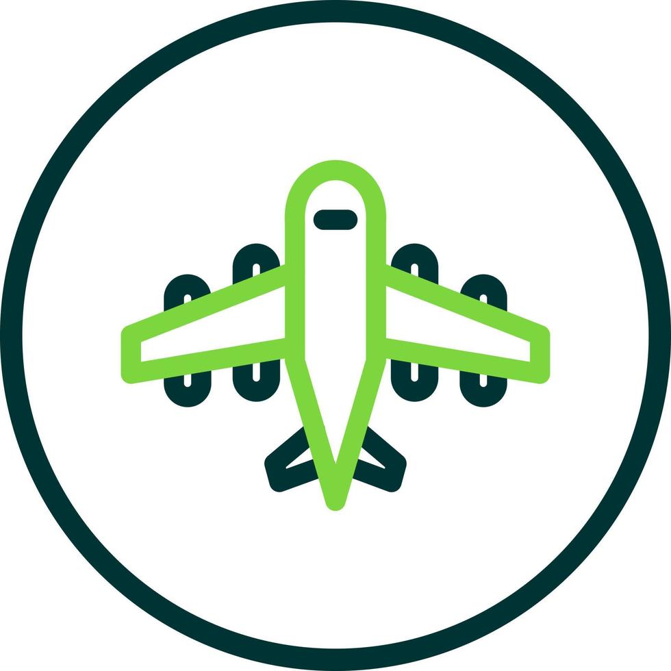 Airplane Glyph Icon vector