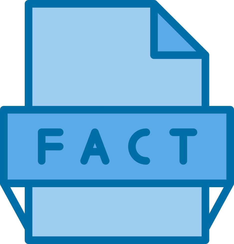 Fact File Format Icon vector