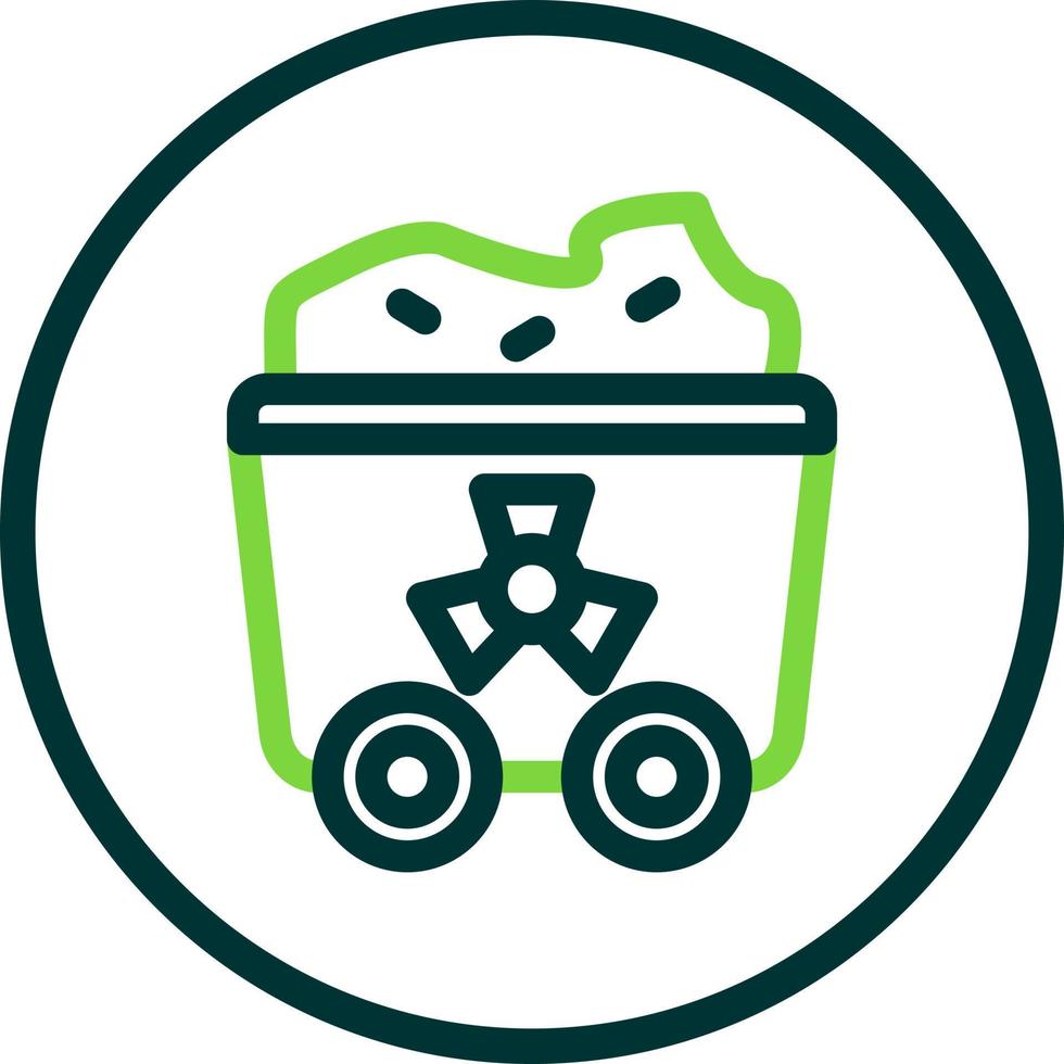 Uranium Glyph Icon vector