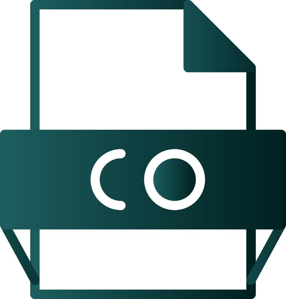 Co File Format Icon vector