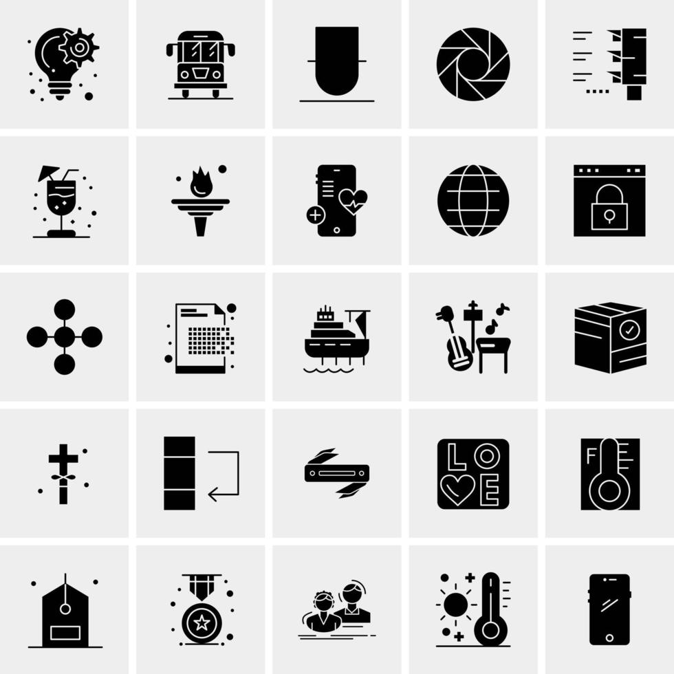 25 Universal Business Icons Vector Creative Icon Illustration to use in web and Mobile Related project