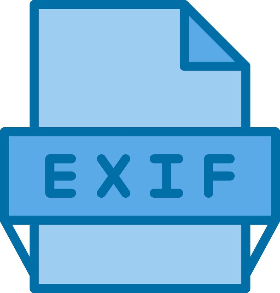 Exif File Format Icon vector