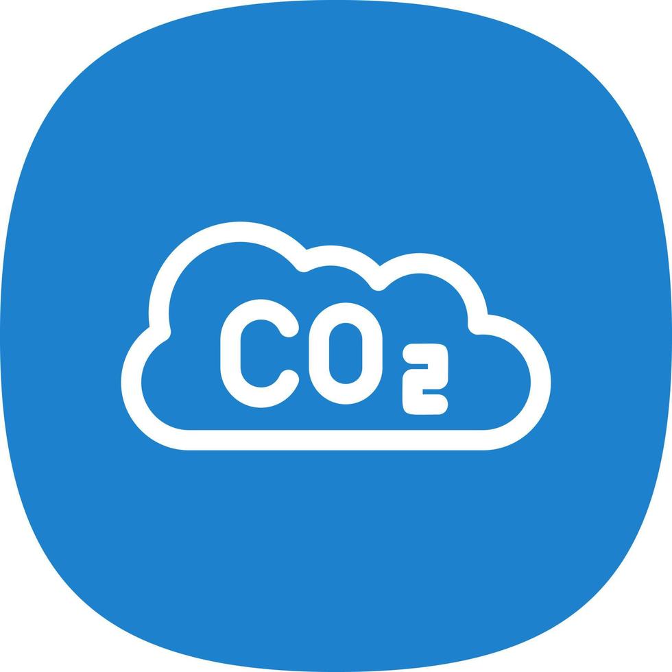 Co2 Glyph Icon vector