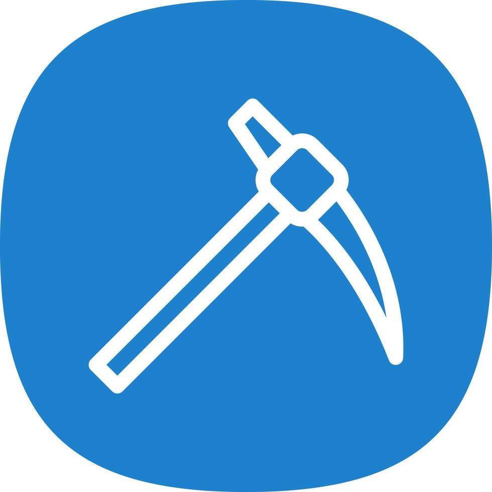Pickaxe Glyph Icon vector
