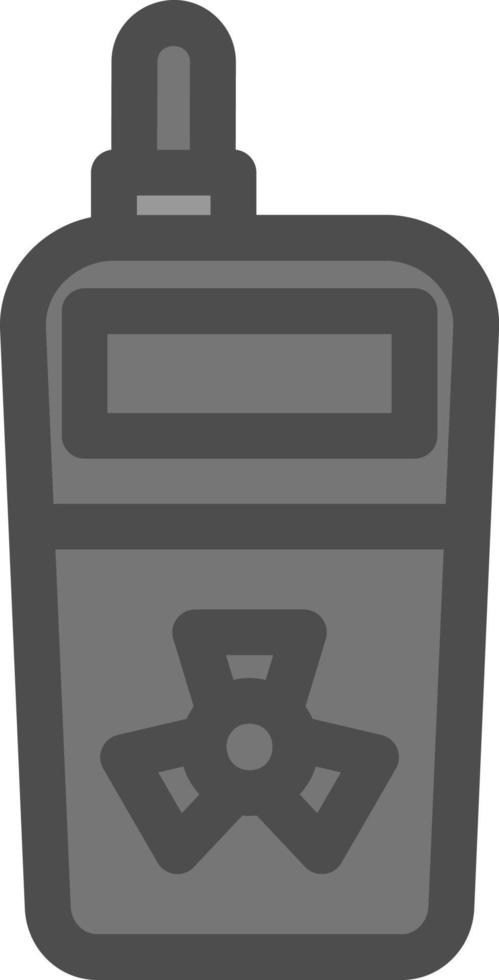 Radiation Detector Glyph Icon vector