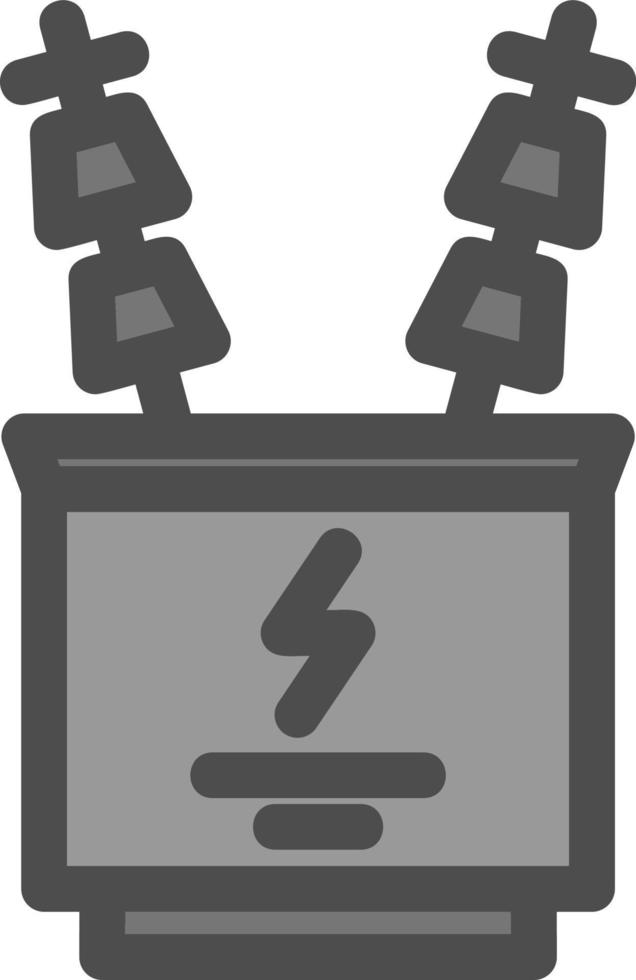 Power Transformer Glyph Icon vector