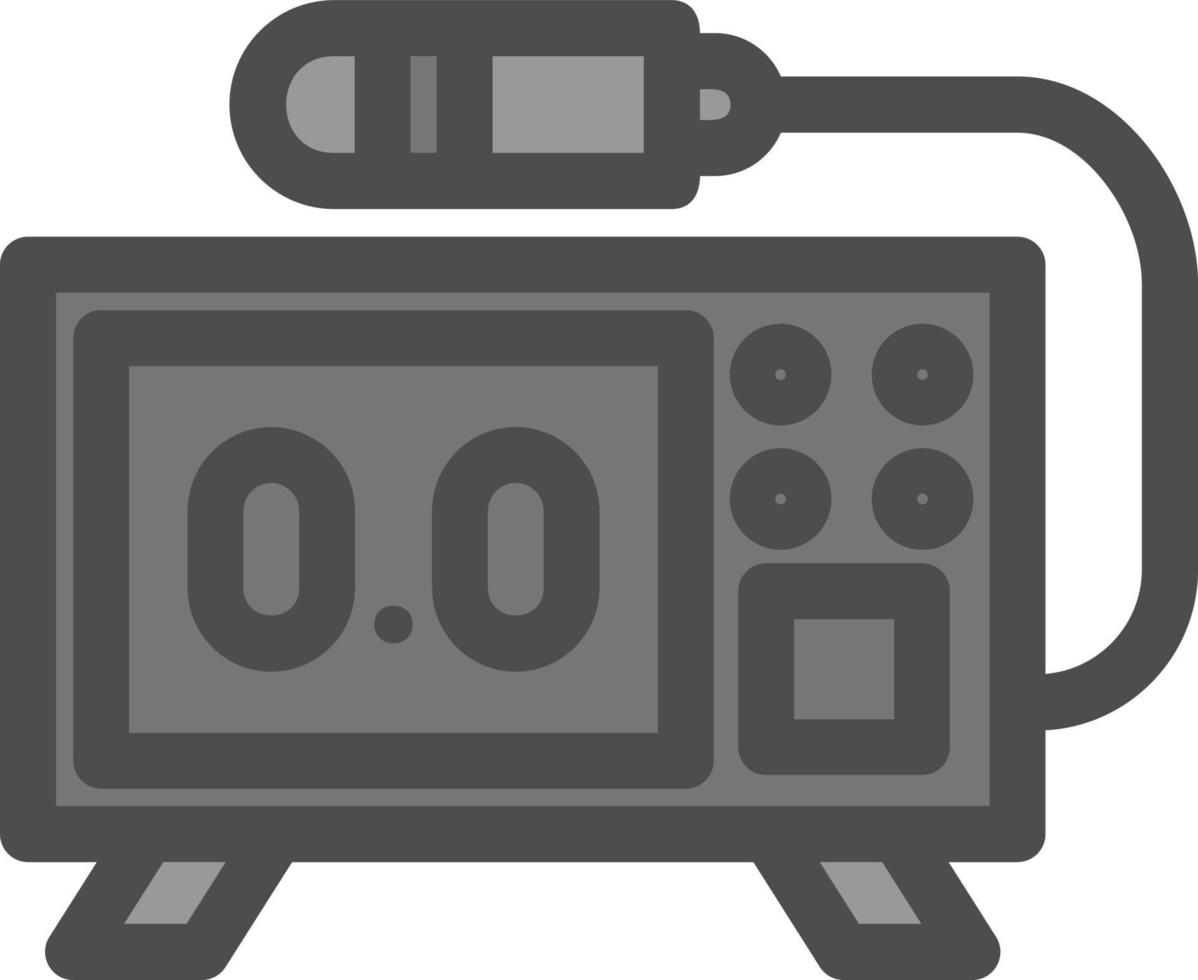 Geiger Counter Glyph Icon vector