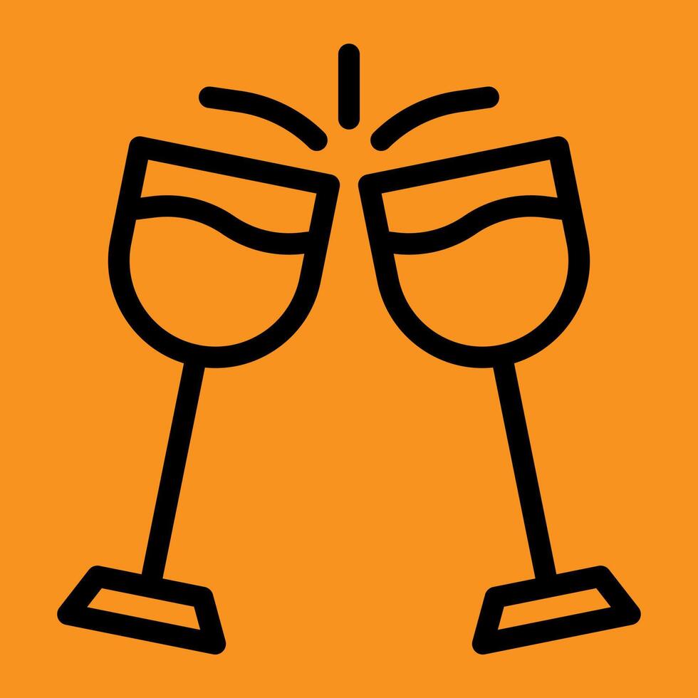 glass line Icon. Social media sign icons. Vector illustration isolated for graphic and web design.