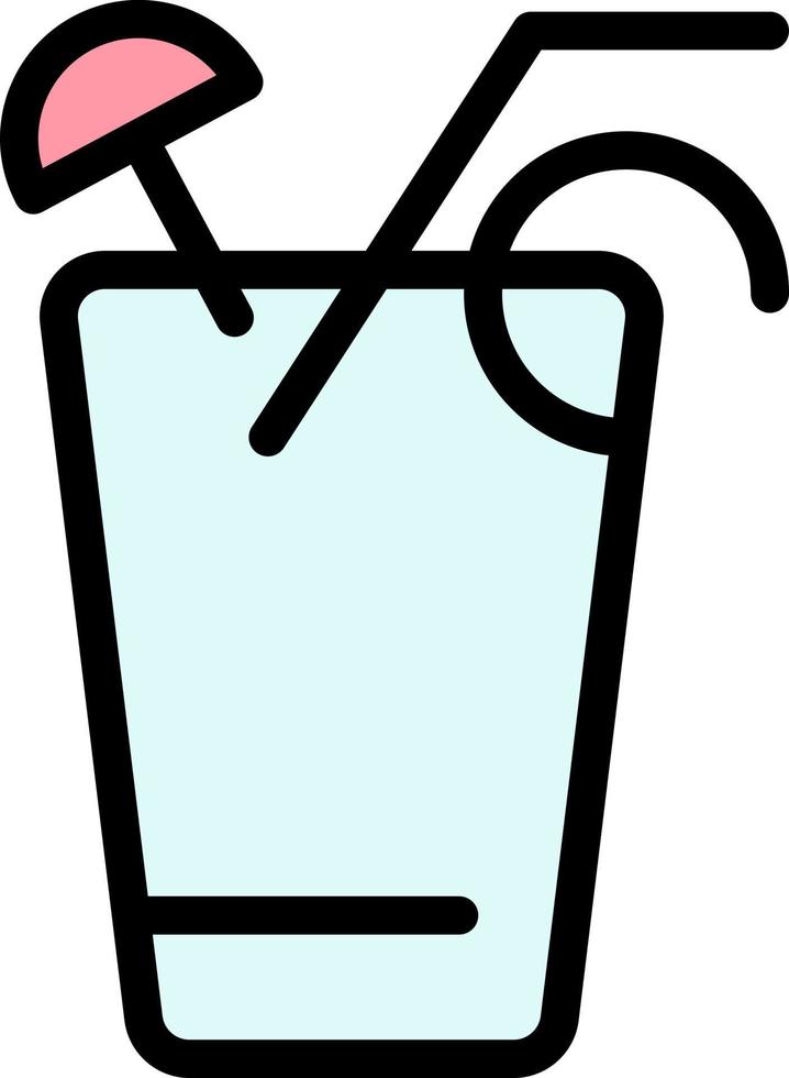 Juice Drink Food Spring  Flat Color Icon Vector icon banner Template