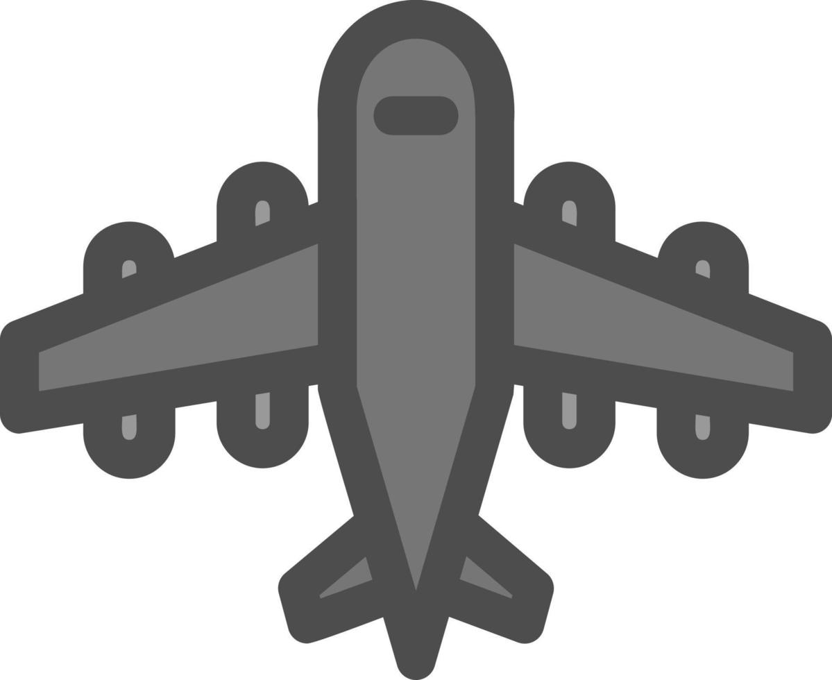 Airplane Glyph Icon vector