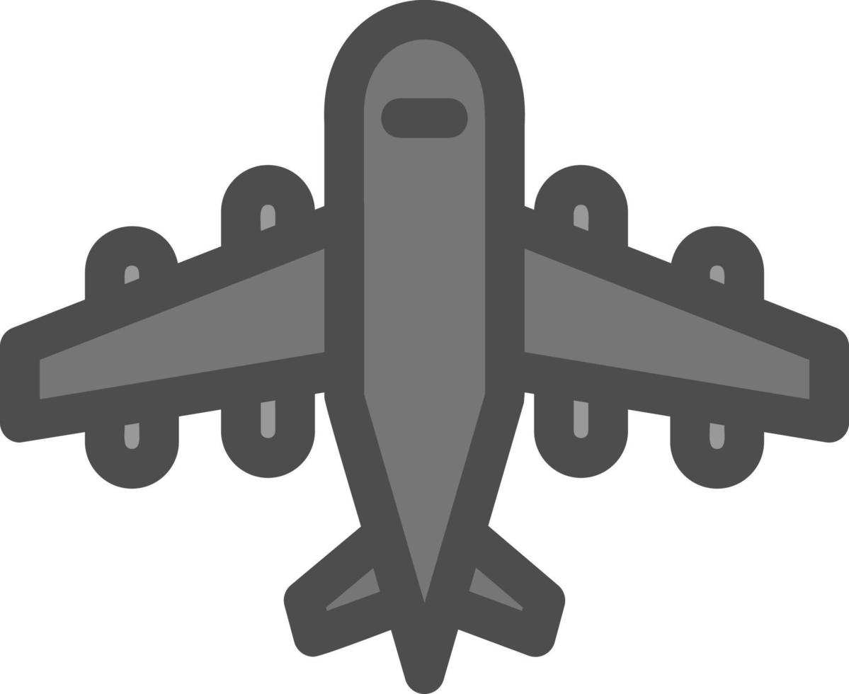 icono de glifo de avión vector