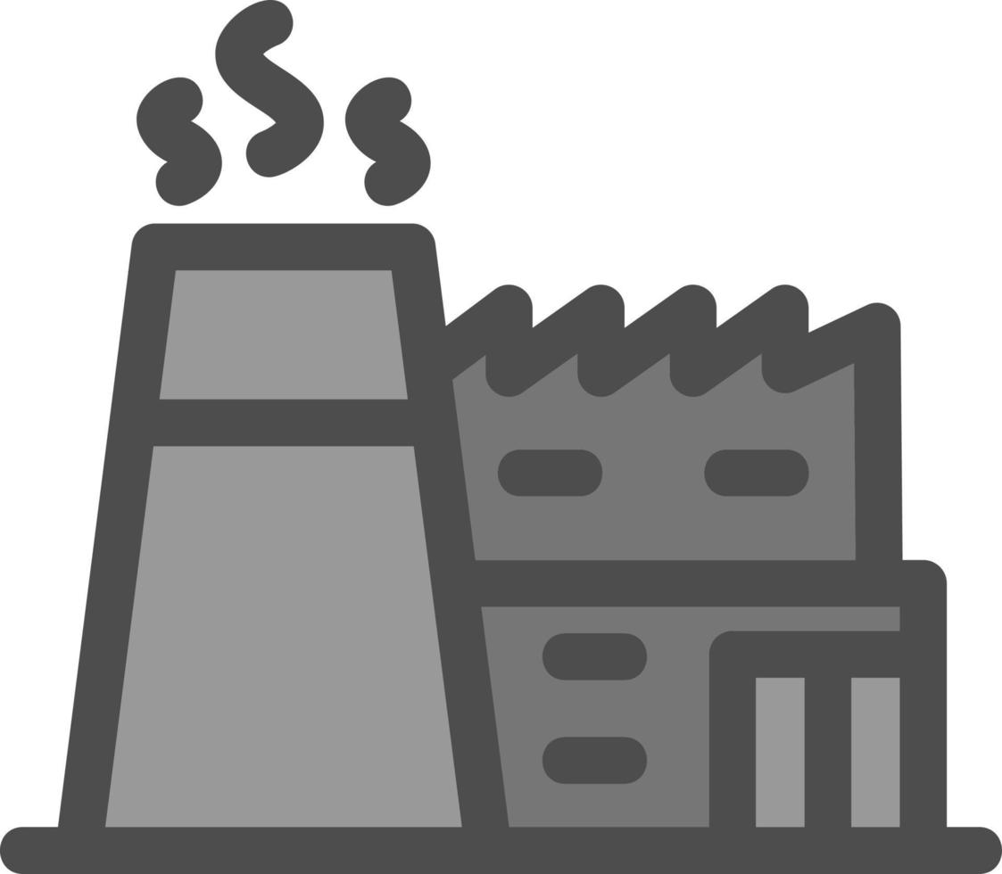 icono de glifo de chimeneas de fábrica vector