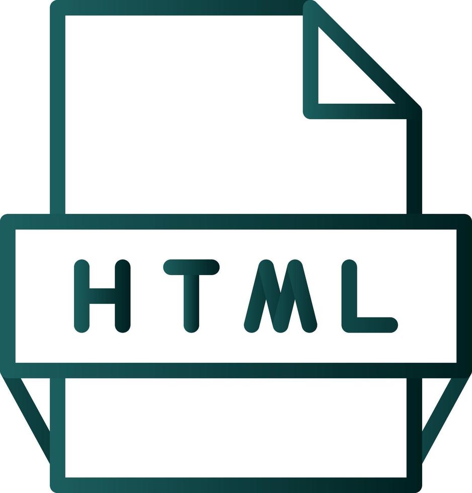 Html File Format Icon vector