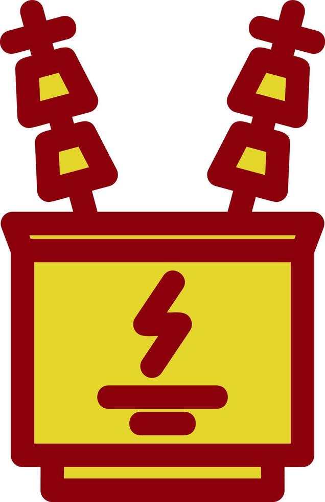 Power Transformer Glyph Icon vector