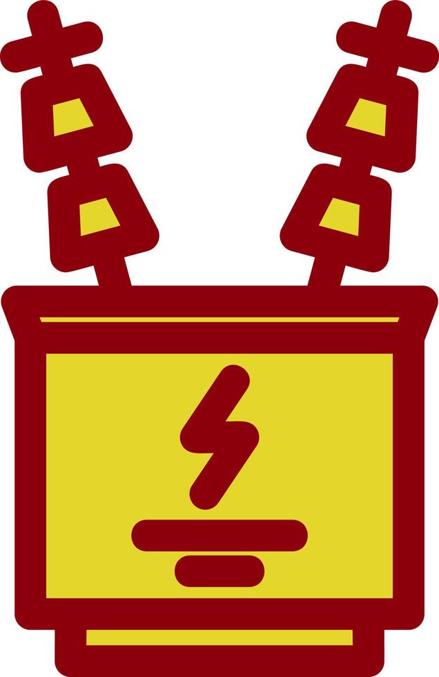 Power Transformer Glyph Icon vector