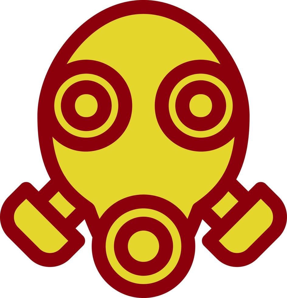 Gas Mask Glyph Icon vector