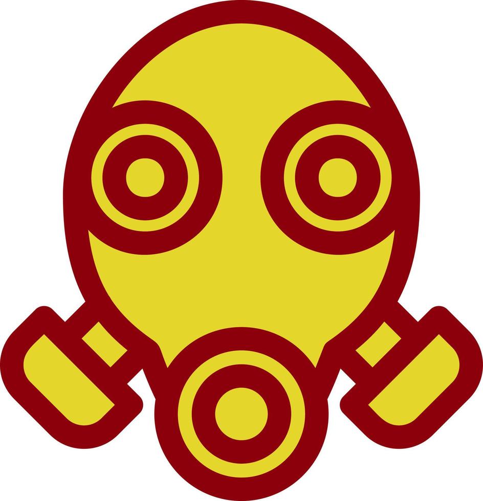 Gas Mask Glyph Icon vector