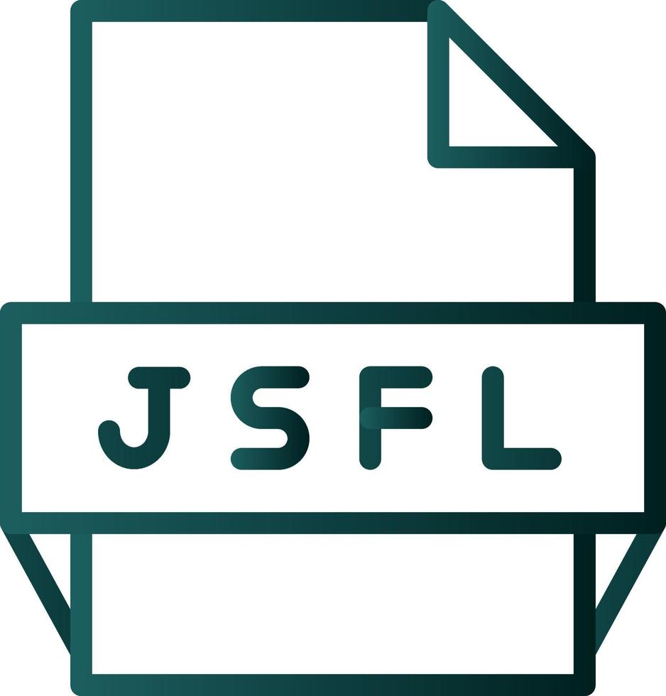 Jsfl File Format Icon vector