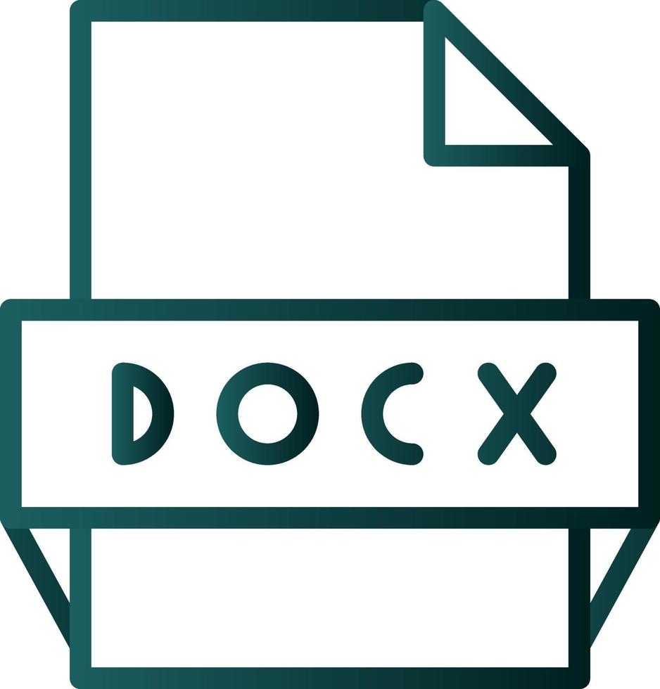Docx File Format Icon vector