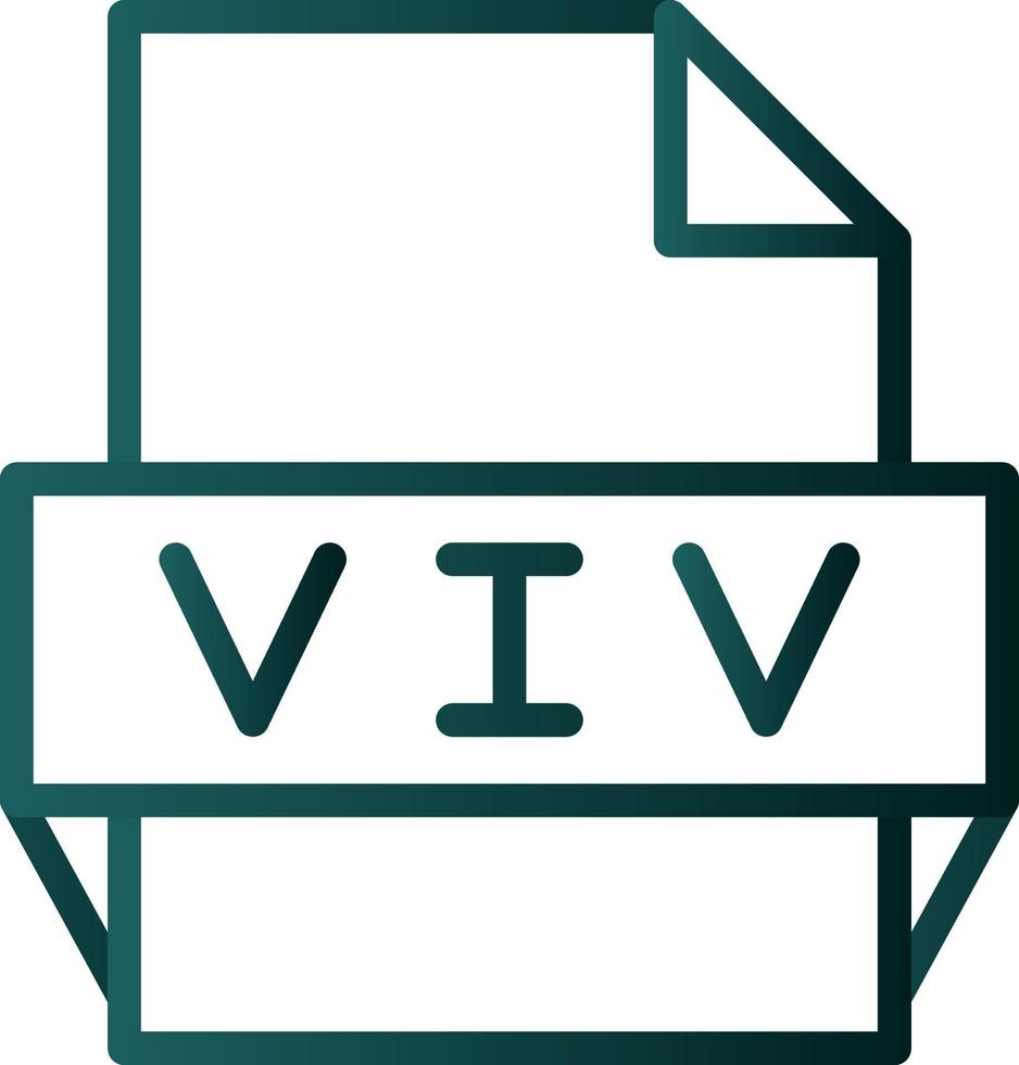 Viv File Format Icon vector