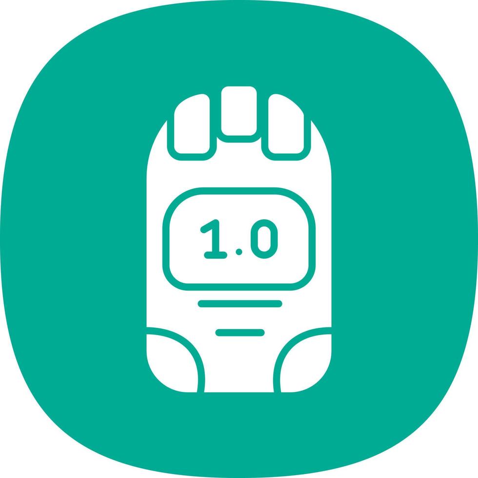 Dosimeter Glyph Icon vector