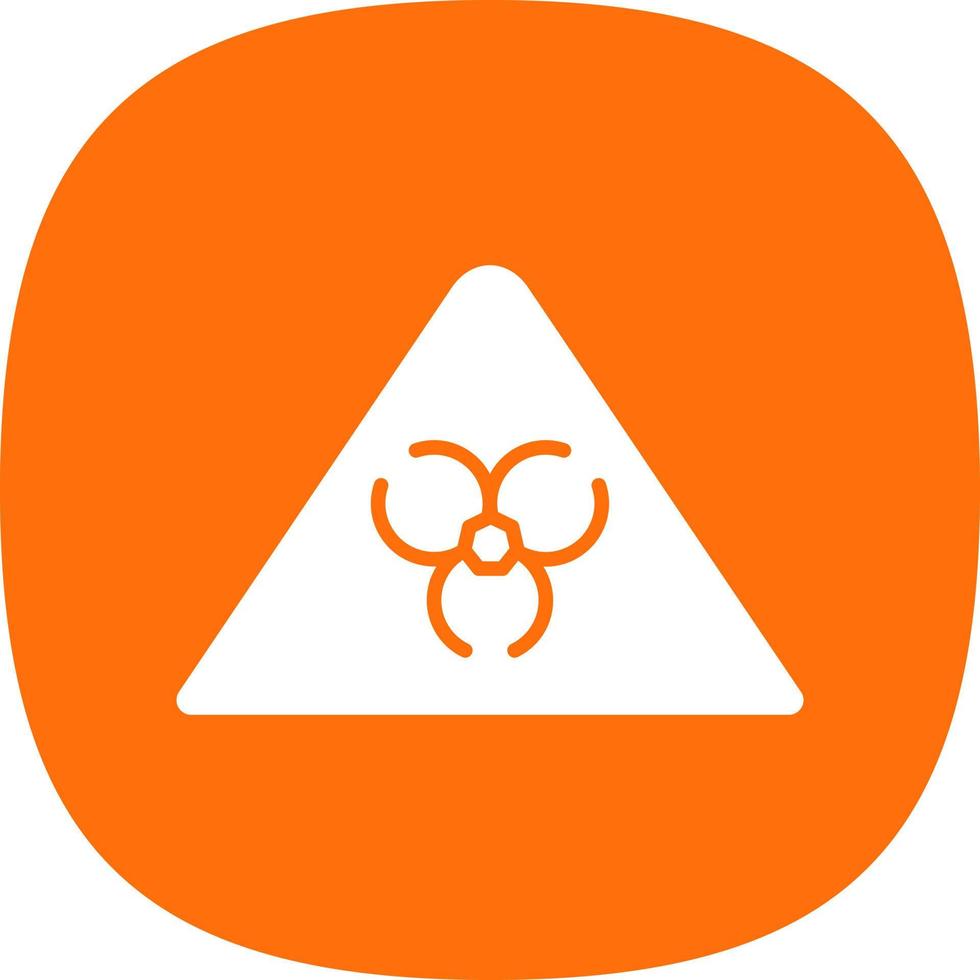 Dangerous Goods Glyph Icon vector