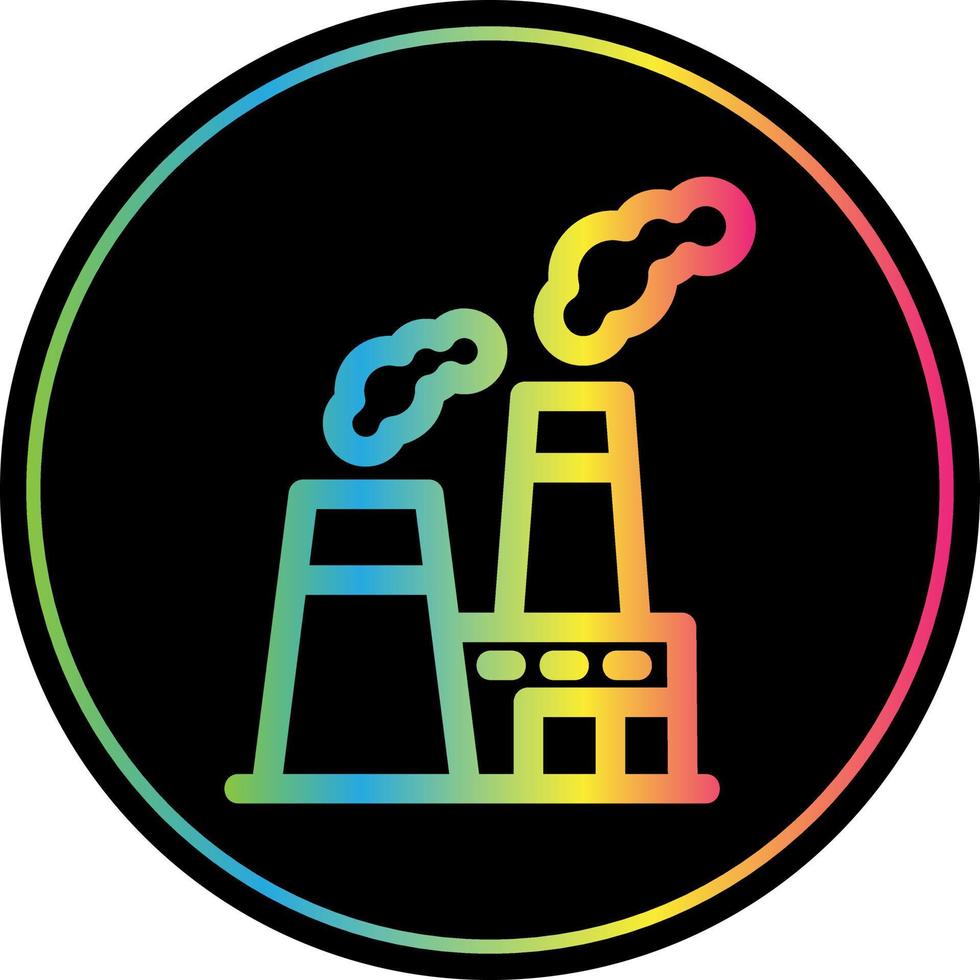 Power Station Glyph Icon vector