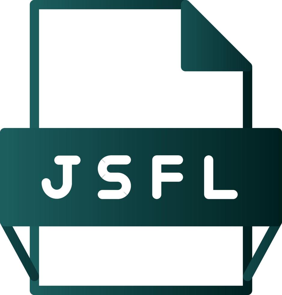 Jsfl File Format Icon vector