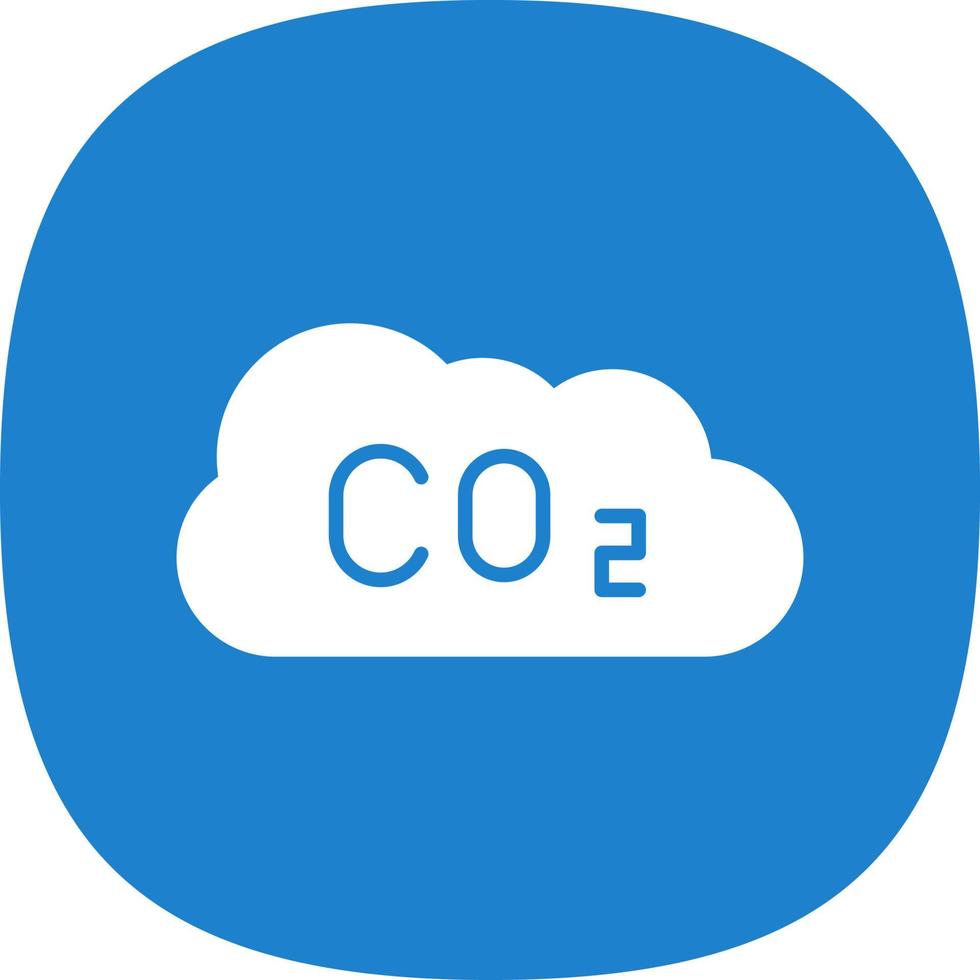 Co2 Glyph Icon vector