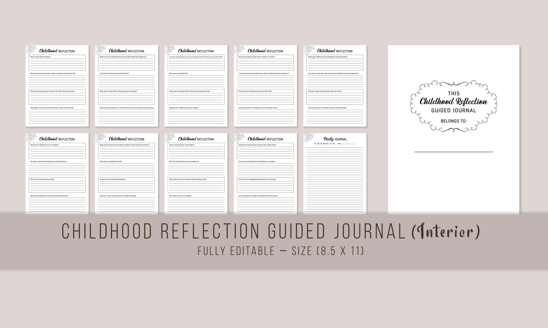 Childhood Reflection guided journal Template 15575434 Vector Art at Childhood Reflection guided journal Template 15575434 Vector Art at