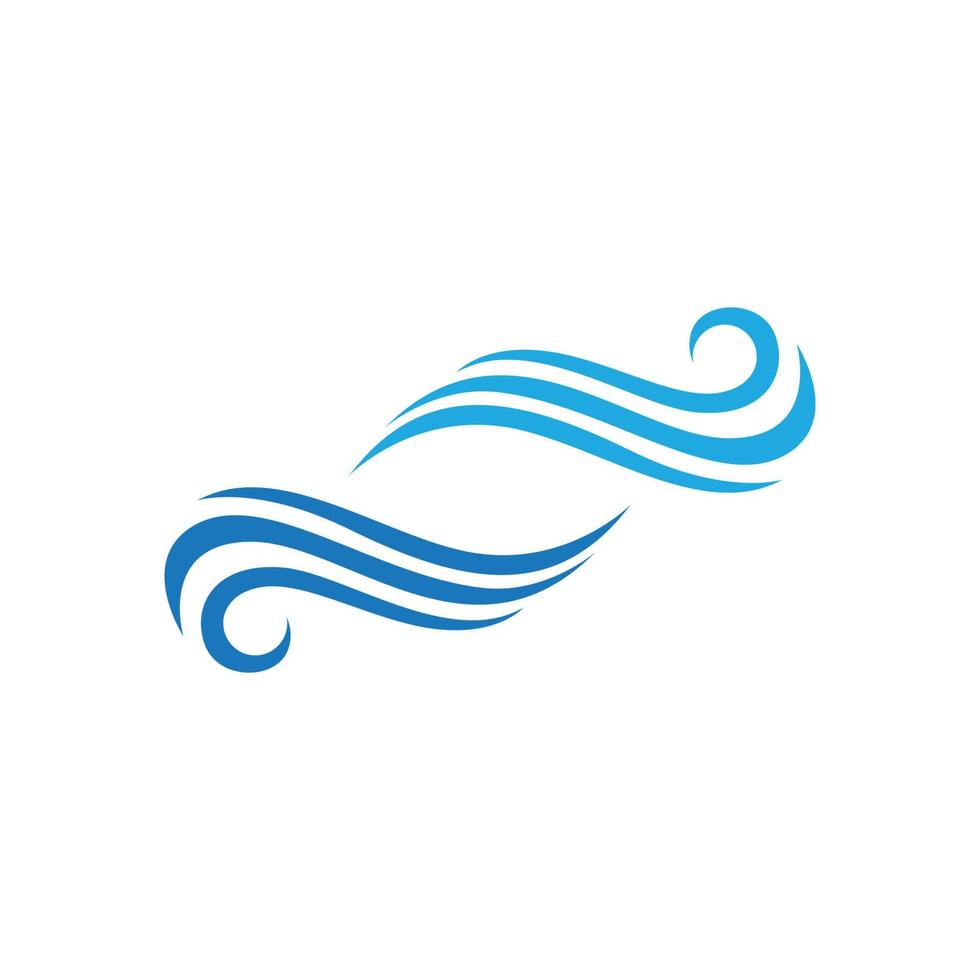 Water wave icon vector