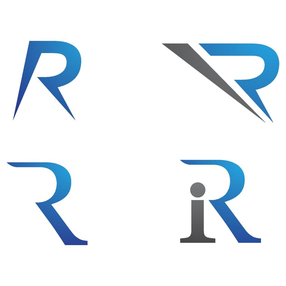 R Letter Arrow vector illustration icon