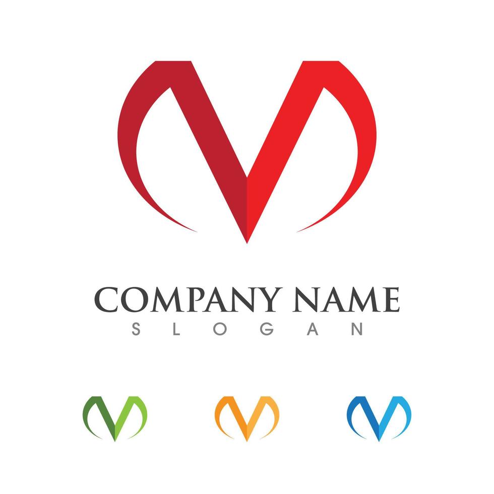 V Letter Logo Template vector