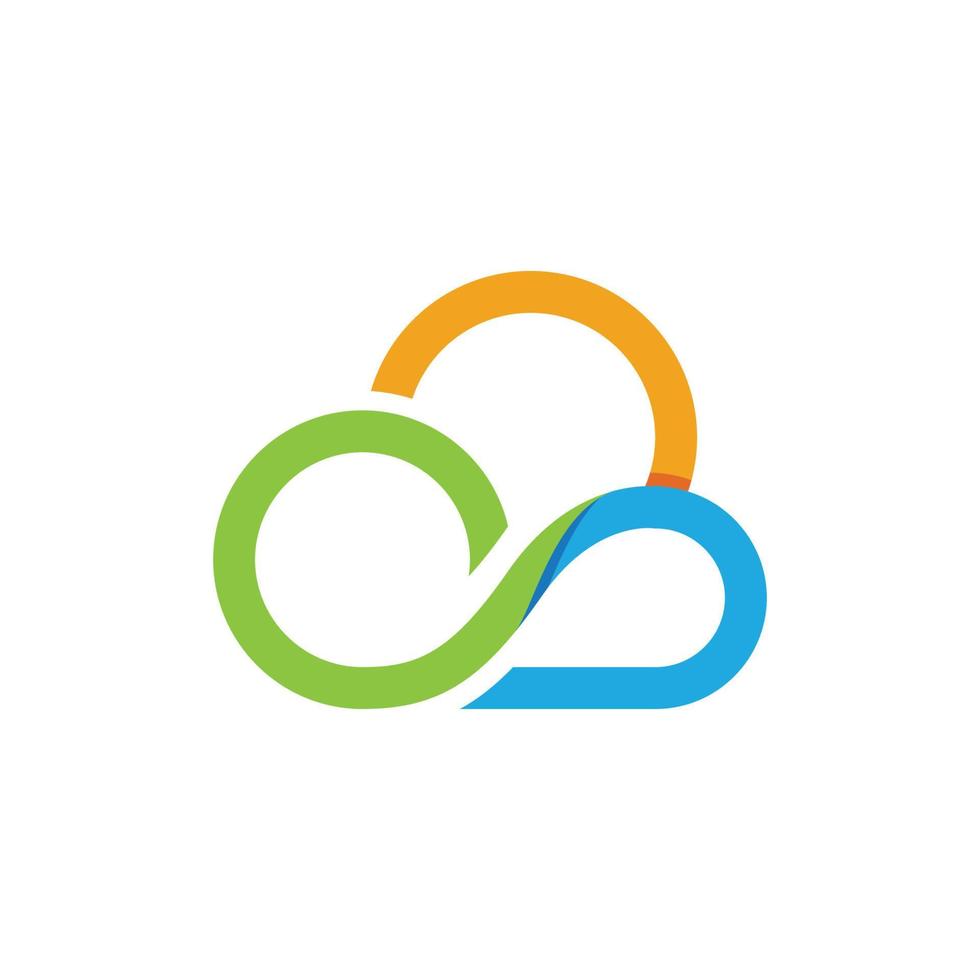 Cloud template vector