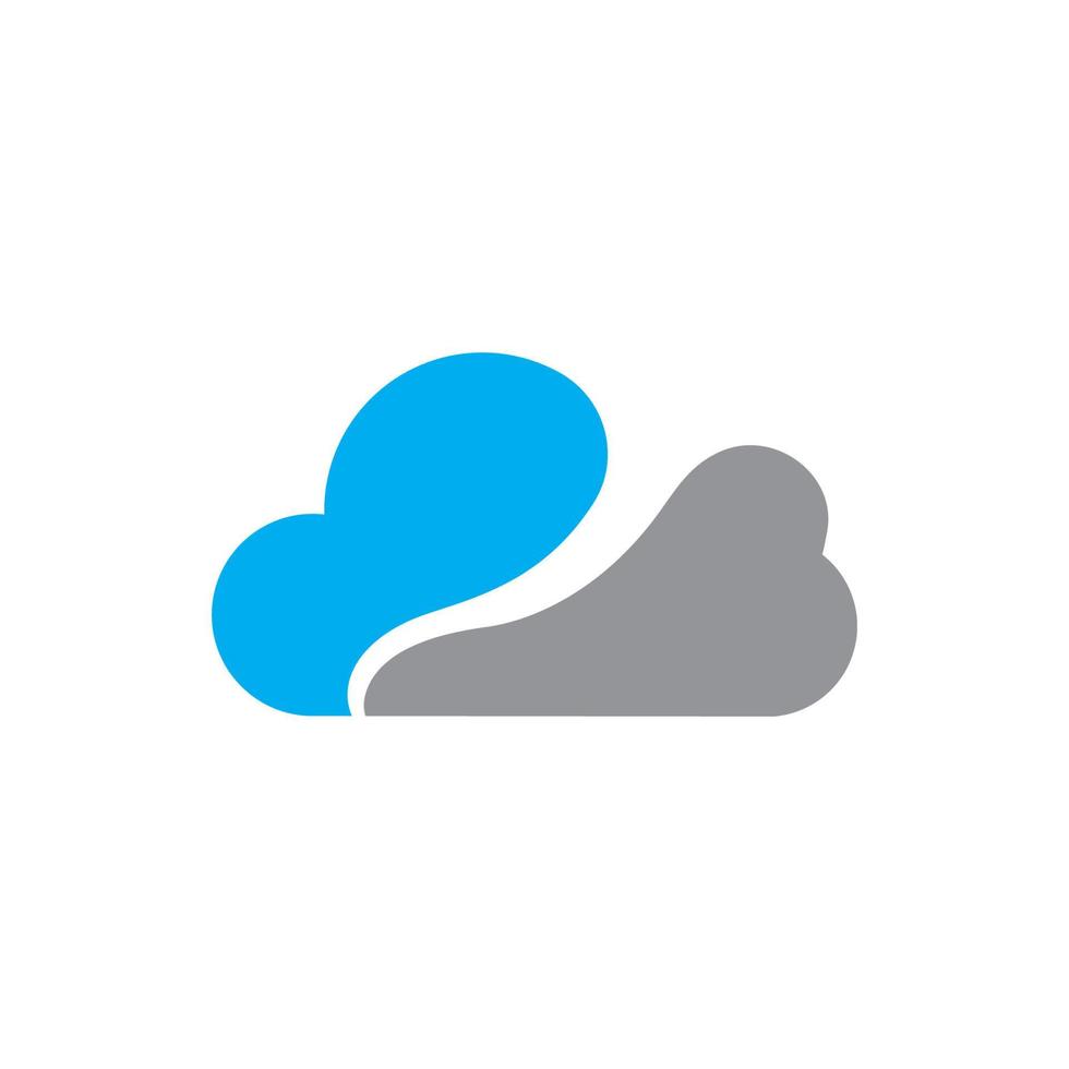 Cloud template vector