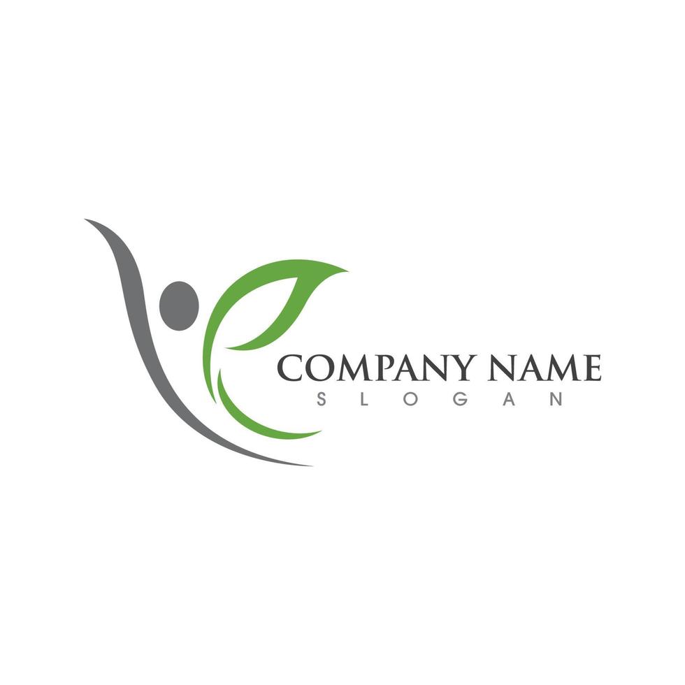 Human character logo sign vector