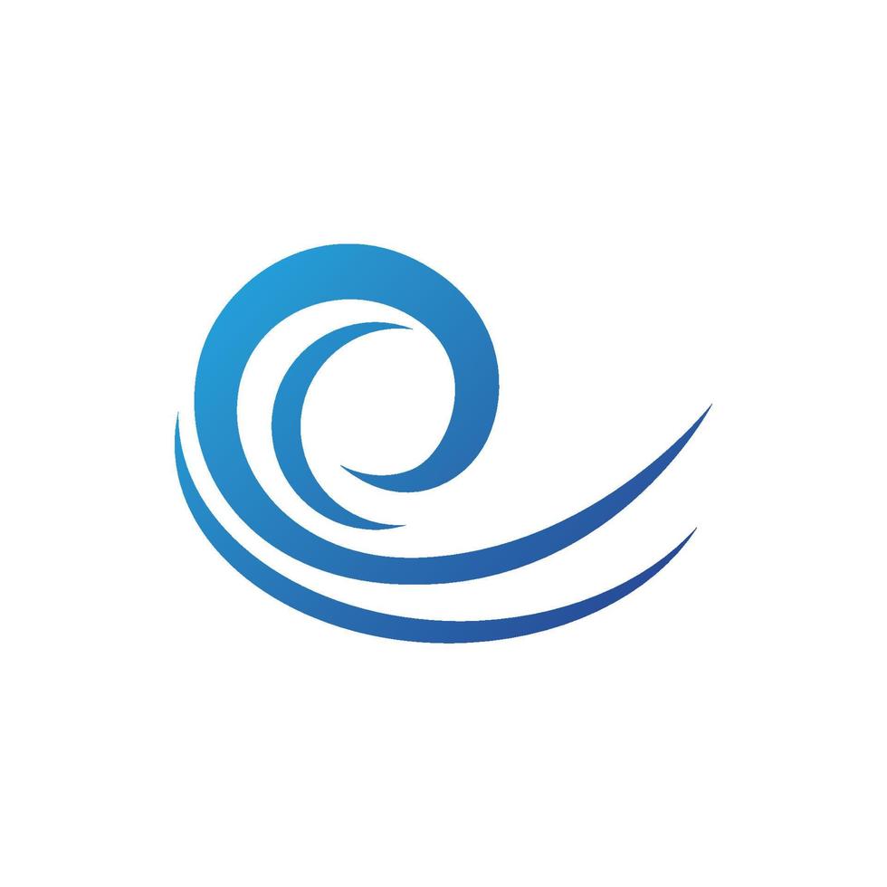 Water wave icon vector