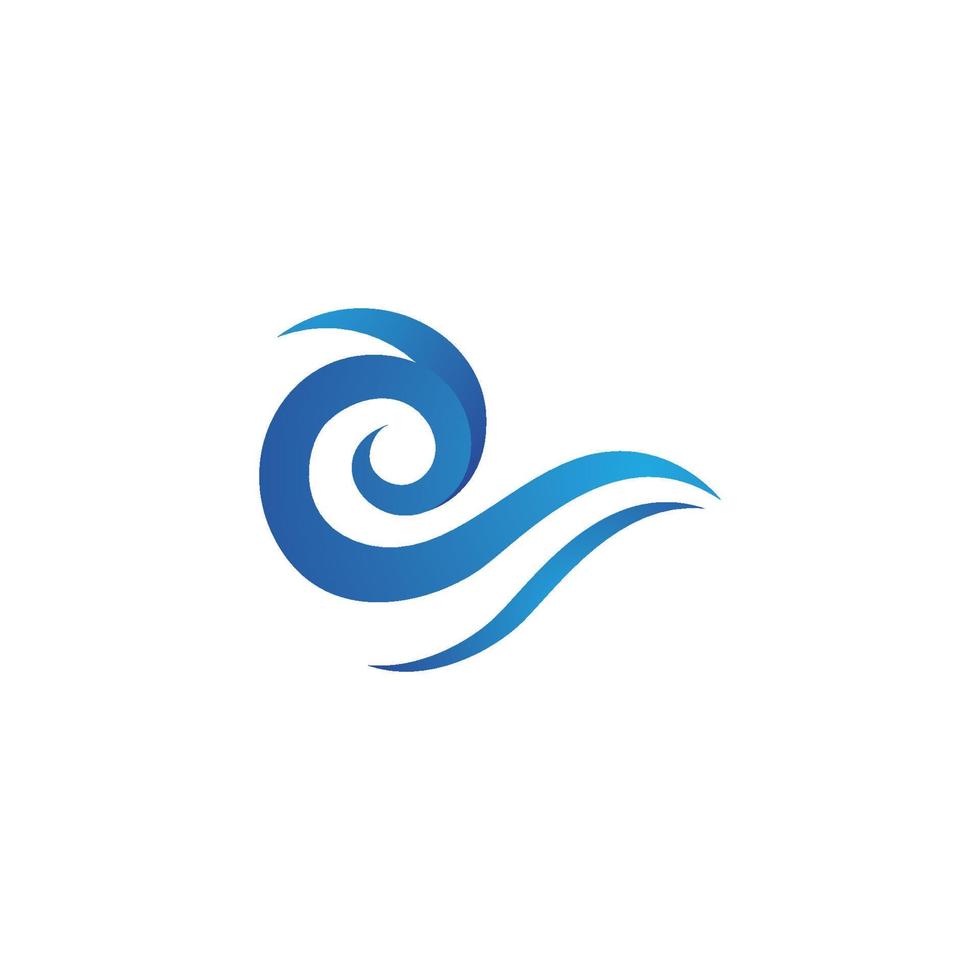 Water wave icon vector