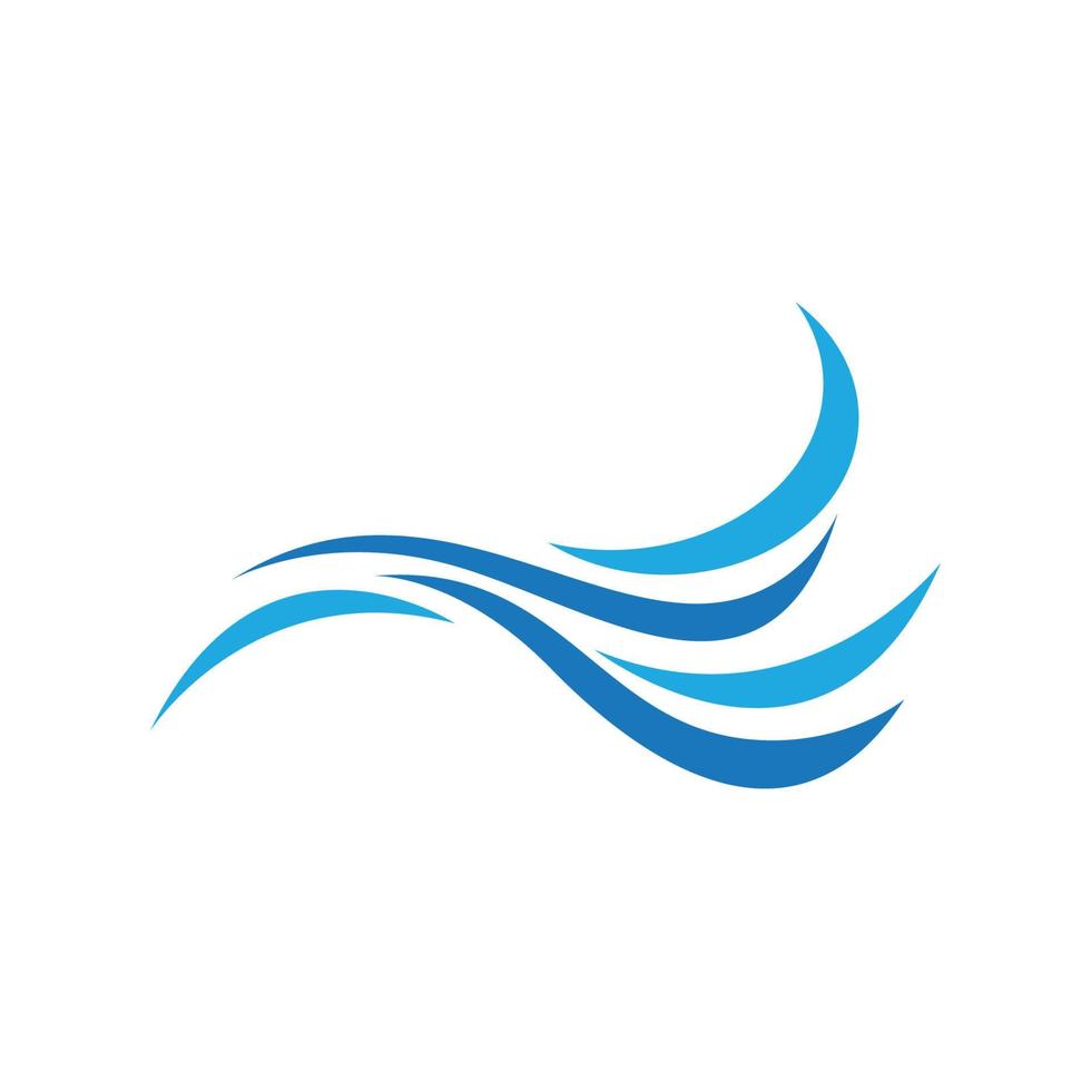 Water wave icon vector