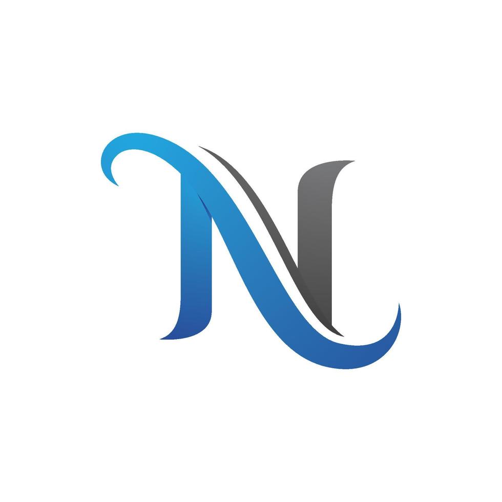 N Letter Logo Template vector