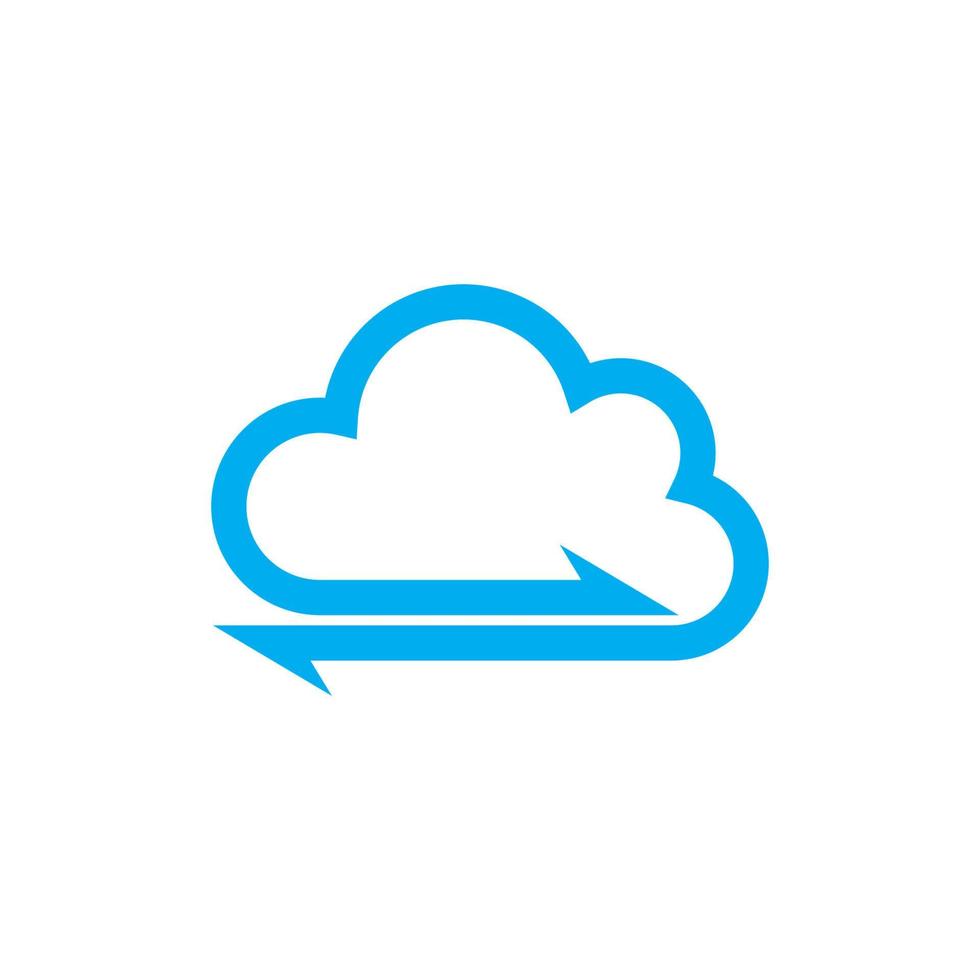 Cloud template vector